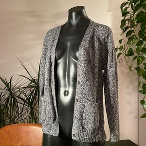 Madewell Marled Grey Button Down Cardigan - M